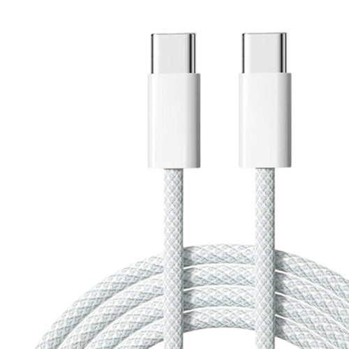 Apple Compatible USB-C to USB-C Cable  – White, Compatible with MacBook, iPad & iPhone
