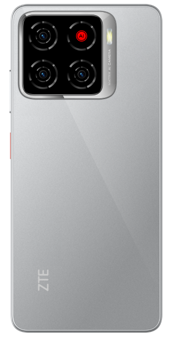 ZTE Blade A56 in Polar Gray — rear panel and camera view