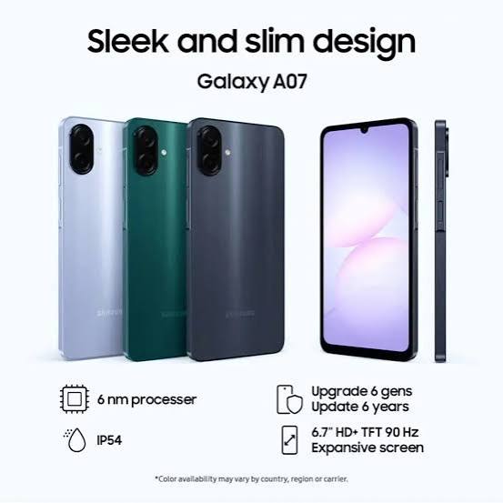 Samsung Galaxy A07 (6.7-inch PLS LCD)