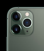 Apple iPhone 11 Pro Midnight Green triple camera close-up