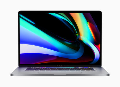 MacBook Pro 16-inch Intel (2019), Space Gray, open front view