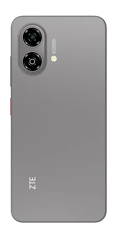 ZTE Blade A35e in Silvery Gray, rear view