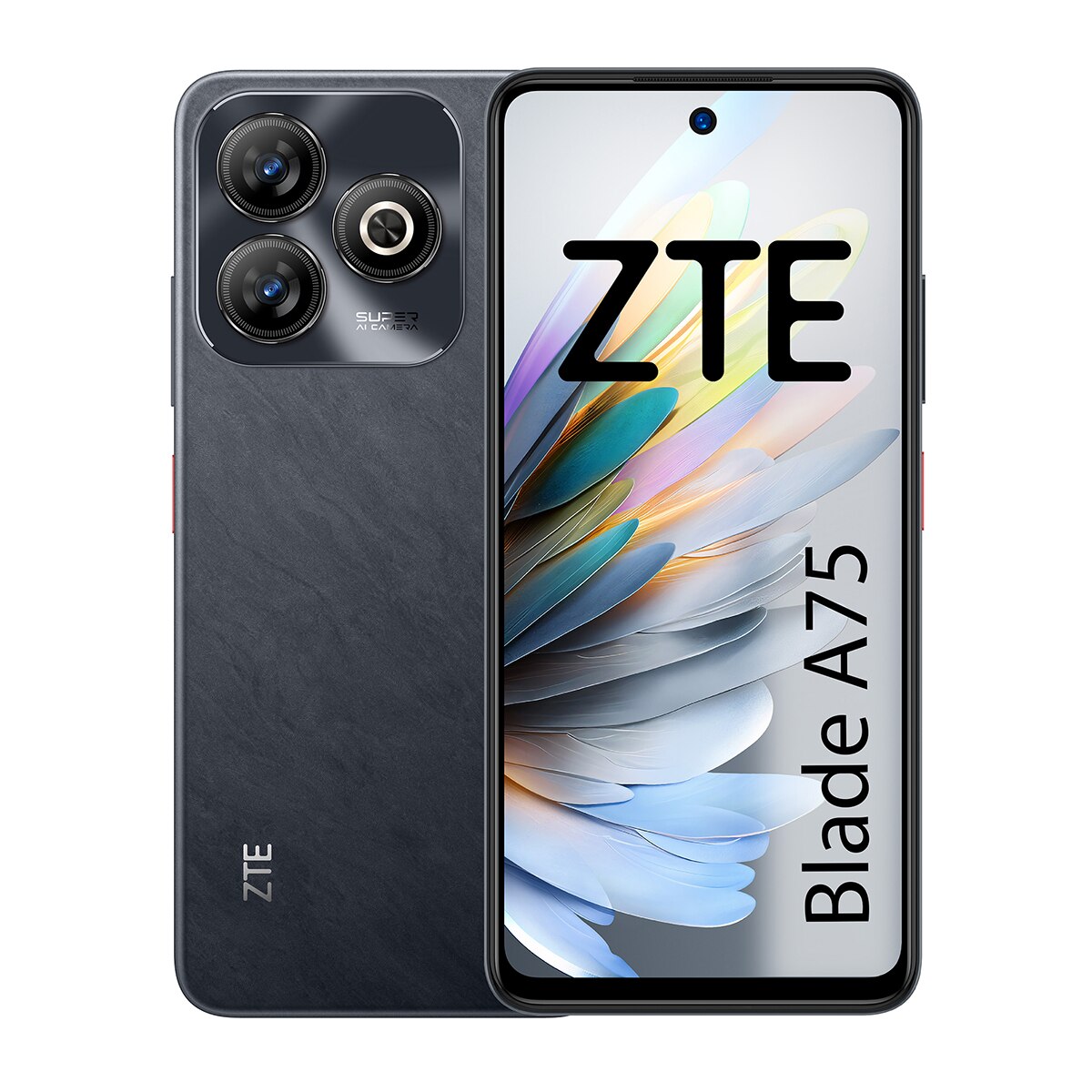 ZTE Blade A75 4G in Black — 256GB model product view